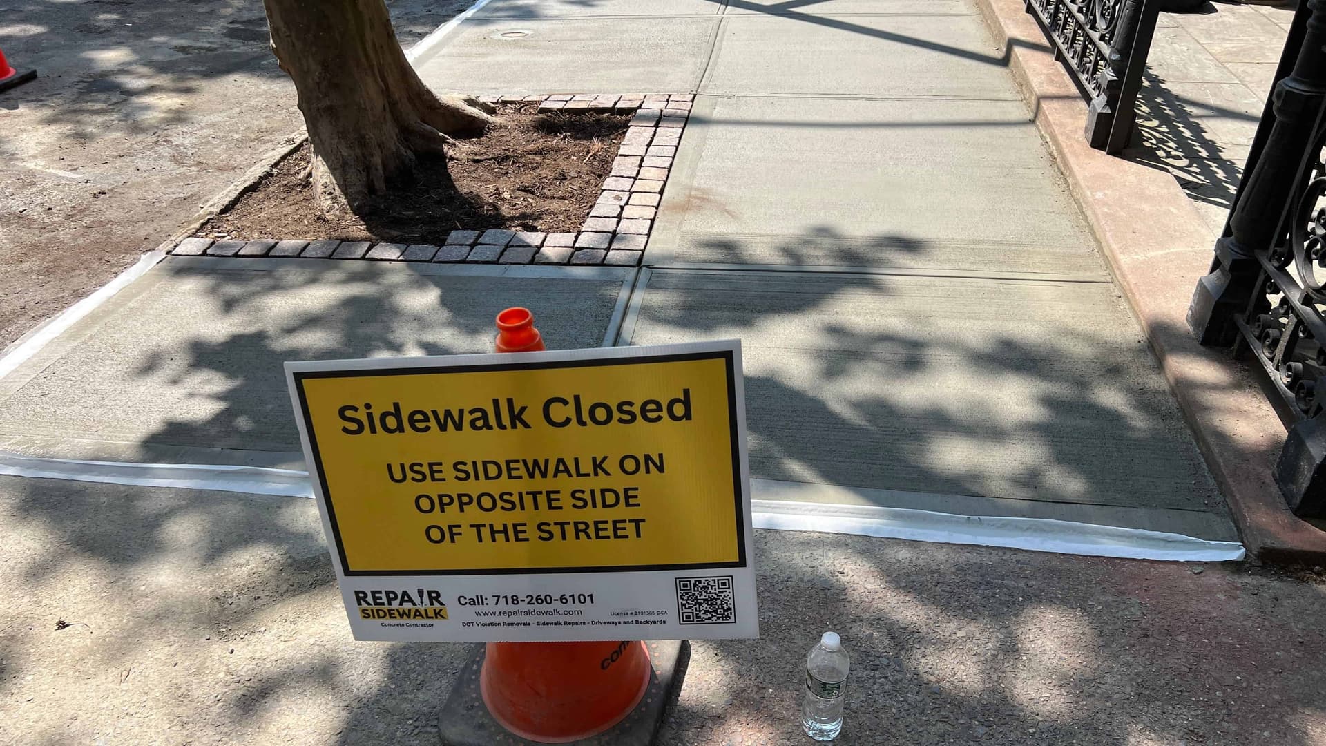 NYC DOT sidewalk violation form